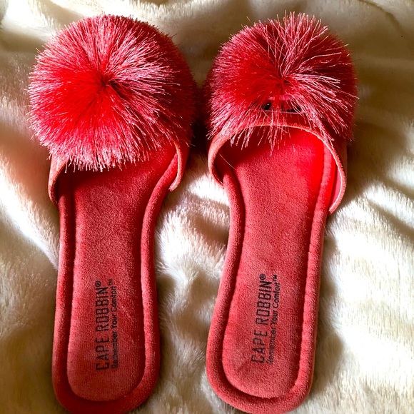 Lulus Shoes - Pom Pom Flats